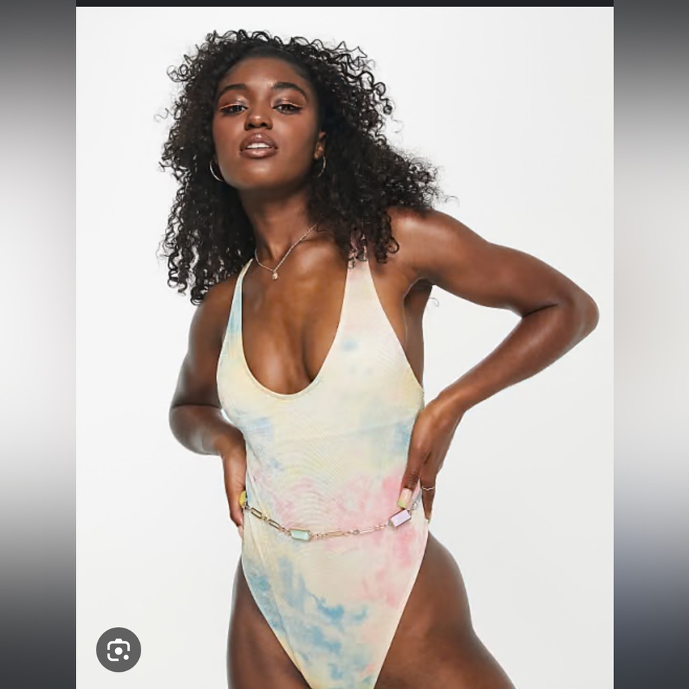 Multicolor Tie-Dye Swimsuit
